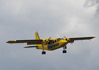 G-HEBS @ EGEO - Approaching Oban with the Monday afternoon scheduled flight from Tiree and Coll.