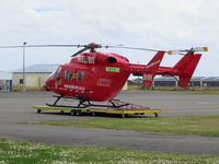 ZK-HYE @ NZPM - Helipro. MBB-Kawasaki BK-117A-3. ZK-HYE cn 1008. Palmerston North (PMR NZPM). Image © Brian McBride. 12 February 2014 - by Brian McBride