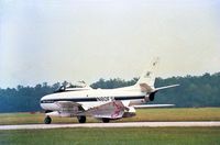 N80FS @ MBAF - While visiting MBAFB Myrtle Beach, SC September of 1984, photographed N80FS who was there flying aerial target missions for the 354th FG A-10s  based there at the time. - by Sam Sox,  Jr