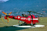 HB-XHP @ LSZL - Sud Aviation SA.316C Alouette III  [1995] Locarno~HB 27/09/1984. Taken from a slide. - by Ray Barber
