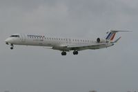 F-HMLE @ LFRB - Canadair Regional Jet CRJ-1000, Short approach rwy 25L, Brest-Guipavas Regional Airport (LFRB-BES) - by Yves-Q