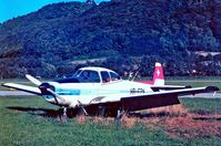 HB-EPN @ LSZA - North American Navion [NAV-4-881] Lugano~HB 27/09/1984. Taken from a slide. - by Ray Barber