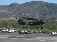 N5199G @ SZP - 1953 Cessna 305A O-1 BIRD DOG, Continental O-470-11 213 Hp, takeoff climb Rwy 22 - by Doug Robertson