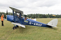 G-AMHF @ X1WP - De Havilland DH-82A Tiger Moth II  at The De Havilland Moth Club's 28th International Moth Rally at Woburn Abbey. August 2013. - by Malcolm Clarke