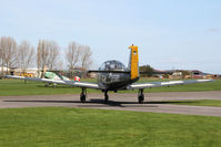 D-EARY @ EGBR - Piaggio P-149D at The Real Aeroplane Company's Early Bird Fly-In, Breighton Airfield, April 2014. - by Malcolm Clarke