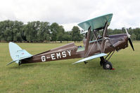 G-EMSY @ X1WP - De Havilland DH-82A Tiger Moth II at The De Havilland Moth Club's 28th International Moth Rally at Woburn Abbey. August 2013. - by Malcolm Clarke