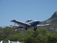 N91689 @ SZP - 1946 North American NAVION, Continental E-225 upgrade, many mods, takeoff climb Rwy 22 - by Doug Robertson