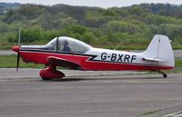 G-BXRF @ EGFH - Super Emeraude arriving. - by Roger Winser
