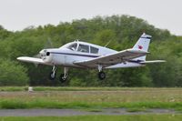 G-AXTL @ EGFH - Visiting Cherokee departing Runway 22. - by Roger Winser