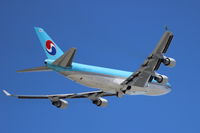 HL7437 @ KSEA - Korean Air. 747-4B5FSCD. HL7437 cn 32808 1323. Seattle Tacoma - International (SEA KSEA). Image © Brian McBride. 13 July 2013 - by Brian McBride