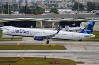 N907JB @ KFLL - JetBlue A321 arriving in FLL - by FerryPNL