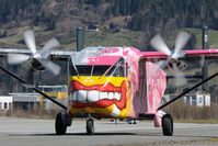 OE-FDN @ LOWZ - Pink Aviation Shorts Skyvan