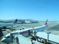 HB-JME @ KSFO - Swiss International Airlines. A340-313X. HB-JME cn 559. San Francisco - International (SFO KSFO). Image © Brian McBride. 22 July 2011 - by Brian McBride