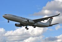 A6-AFD @ EGLL - Approach 27L - by John Coates
