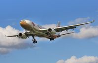 B-6075 @ EGLL - Approach 27L - by John Coates