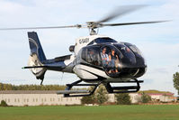 G-SASY @ EGBR - Eurocopter EC-130B-4 at The Real Aeroplane Club's Pre-Hibernation Fly-In, Breighton Airfield, October 2013. - by Malcolm Clarke