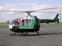 G-WYPA @ CAX - Great North Air Ambulance MBB Bo-105 as seen at Carlisle in April 2004. - by Peter Nicholson