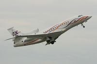 F-WFBW @ LFPB - Dassault Falcon 7X, Take off rwy 03, Paris-Le Bourget Air Show 2013 - by Yves-Q