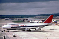 N607US @ EGKK - Boeing 747-151 [19784] (Northwest Orient) Gatwick~G 16/05/1981. Taken from a slide. - by Ray Barber