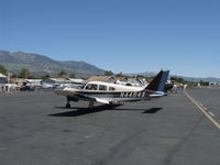 N4484X @ SZP - 1975 Piper PA-28R-200B ARROW II, Lycoming IO-360-C1C 200 Hp, taxi off 22 taxiway - by Doug Robertson