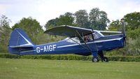 G-AIGF @ EGTH - 3. G-AIGF preparing to depart Shuttleworth (Old Warden) Aerodrome.