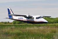 G-RVRX @ EGFH - Visiting P-68B Victor operated by Ravenair Aircraft. Ex G-PART, F-GMPT. - by Roger Winser