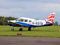 G-EGTB @ EGPT - Taxi at EGPT - departing for the short trip back to its base at Dundee Riverside EGPN - by Clive Pattle