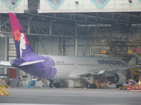 N581HA @ NZAA - At Air NZ maintenance as part of deal struck to get flights to AKL from HNL. About one every month arrives for a check up. - by magnaman