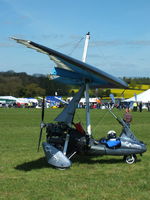 G-FEET @ EGHP - at the 2014 Microlight Trade Fair, Popham - by Chris Hall