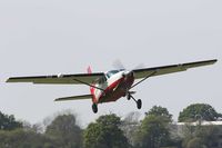 G-GOHI @ EGKH - Headcorn Parachute Club aircraft seen departing runway 10 at EGKH following a hot reload. - by Derek Flewin