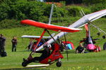 G-CHNP @ EGHP - at the 2014 Microlight Trade Fair, Popham - by Chris Hall