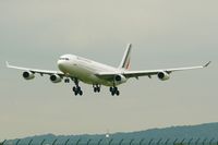 F-GLZH @ LFPG - Airbus A340-312, Landing Rwy 26L, Roissy Charles De Gaulle Airport (LFPG-CDG) - by Yves-Q