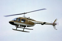 G-AZZB @ EGTC - Agusta-Bell 206B Jet Ranger II [8327] Cranfield~G 08/09/1979. Taken from a slide.