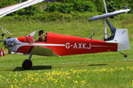 G-AXKJ @ EGHP - at the 2014 Microlight Trade Fair, Popham - by Chris Hall