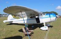 N4371N @ LAL - Cessna 195 in vintage parking Sun N Fun