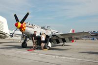 N451MG @ LAL - 1944 North American P-51D, N451MG (Old Crow), at 2014 Sun n Fun, Lakeland Linder Regional Airport, Lakeland, FL - by scotch-canadian