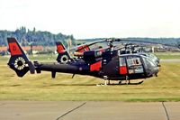 XW885 @ EGUD - SA.341B Gazelle AH.1 [1152] (Army Air Corp) RAF Abingdon~G 15/09/1979. From a slide. - by Ray Barber