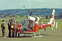 ZA801 @ EGUD - Aerospatiale SA.341D Gazelle HT.3 [1791] (Royal Air Force) RAF Abingdon~G 15/09/1979. From a slide. - by Ray Barber