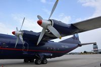 UR-CGV @ LOWG - An-12, right wing, Propellers - by Paul H