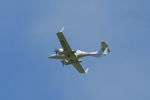 G-CTCB @ EGHP - flying over Popham - by Chris Hall