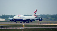 G-BYGD @ KIAH - Landing roll Houston - by Ronald Barker