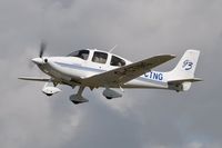 G-CTNG @ EGFH - Visiting SR-20 departing Runway 22. Previously registered N570PG. - by Roger Winser
