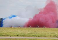 XX264 @ EGHH - Departure smoke - by John Coates