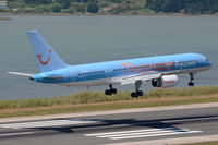 G-BYAW @ LGKR - Thomsonfly