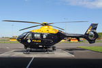 G-NEAU @ EGNT - Eurocopter EC-135T-2 at the NPAS (National Police Air Service) facility at Newcastle Airport. May 14th 2014. - by Malcolm Clarke