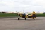 G-ALXZ @ EGBR - Taylorcraft Auster Mk.5-150 at The Real Aeroplane Club's Early Bird Fly-In, Breighton Airfield, April 2014. - by Malcolm Clarke