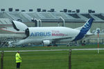 F-GSTC @ EGNR - loading a set of A320 wings - by Chris Hall