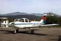 HB-PIF @ LSPV - Piper PA-38-112 Tomahawk [38-80A0111] Wangen/Lachen~HB 28/09/1984. From a slide.