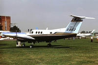 G-BIEZ @ EGTC - Beech F90 King Air [LA-111] Cranfield~G 05/09/1981. From a slide. - by Ray Barber