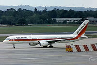 G-BKRM @ EGKK - Boeing 757-236 [22176] (Air Europe) Gatwick~G 30/04/1983. From a slide. - by Ray Barber
